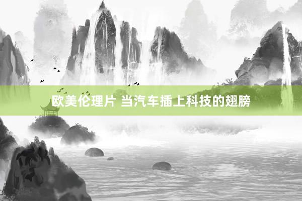 欧美伦理片 当汽车插上科技的翅膀