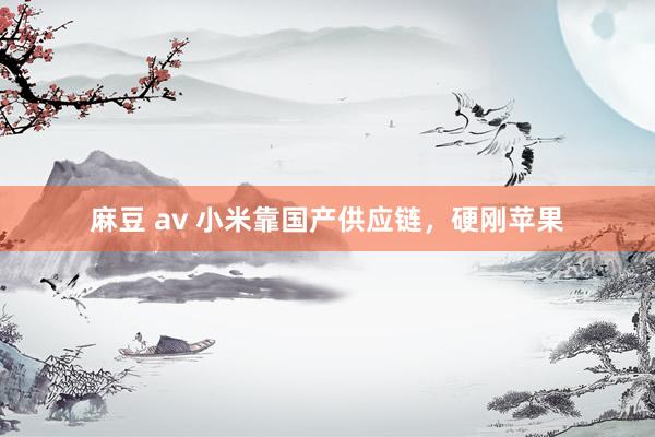 麻豆 av 小米靠国产供应链，硬刚苹果